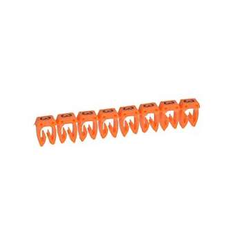 Repère CAB 3 pour filerie 1,5mm² à 2,5mm² avec chiffre 3 orange|Legrand-LEG038223