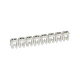 Repère CAB 3 pour filerie 1,5mm² à 2,5mm² avec chiffre 9 blanc|Legrand-LEG038229