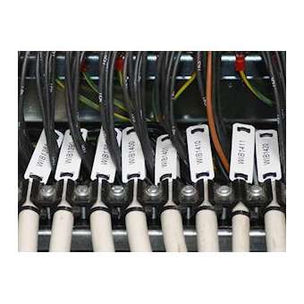 Repère de câbles à fixation par collier type MG-ETF 13 x 57 mm blanc HF|Cembre-CMB54192HF