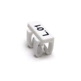 Repère filaire type MG2-TDMO-01 4 x 12 mm blanc|Cembre-CMB40390
