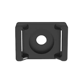 Embase berceau,Attaches jusqu'à 7,6mm,PA 6.6 Noir UV,vis M4,Cdt.100|Panduit Composants Industriels-PNUTM3S8-C0