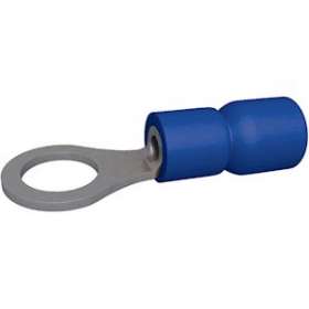 Cosse pré-isolée ronde 1.5-2.5 mm² M6 bleue (x 100)|Bizline-BIZ230012