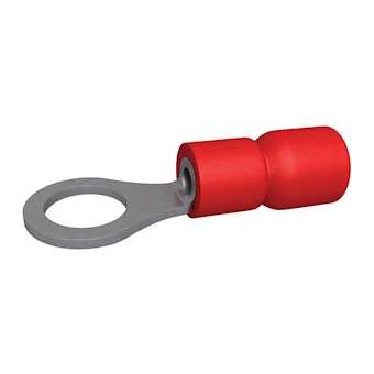 Cosse pré-isolée ronde 0.5-1.5 mm² M5 rouge (x 100)|Bizline-BIZ230002