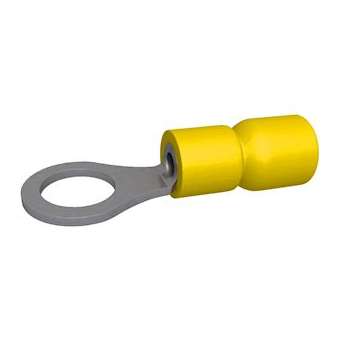 Cosse pré-isolée ronde 4-6 mm² M5 jaune (x 100)|Bizline-BIZ230020