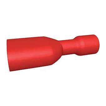 Clip entièrement isolé femelle rouge 0.5-1.5 mm² 6.3 x 0.8 mm (x 100)|Bizline-BIZ235030