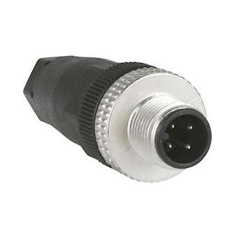 OsiSense XZ - connecteur nu mâle - M12 - 4 broches - droit - PE Pg 7|Schneider Electric-SCHXZCC12MDM40B