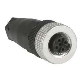OsiSense XZ - connecteur nu femelle - M12 - 4 broches - droit - PE Pg 7|Schneider Electric-SCHXZCC12FDM40B