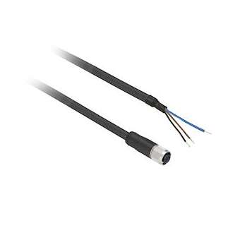 OsiSense XZ - connecteur pré-câblé - droit femelle - M8 - 3 broches - 5m|Schneider Electric-SCHXZCP0566L5