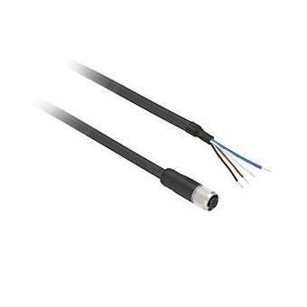 OsiSense XZ - connecteur pré-câblé - droit femelle - M8 - 4 broches - 5m|Schneider Electric-SCHXZCP0941L5