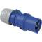 Fiche mobile droite 32A 2P+T 200/250 V IP44