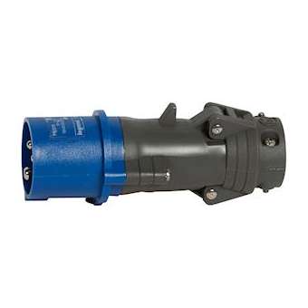 Fiche mobile droite Hypra IP44 16A - 200V~ à 250V~ - 2P+T - plastique|Legrand-LEG052042