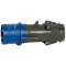 Fiche mobile droite Hypra IP44 16A - 200V~ à 250V~ - 2P+T - plastique