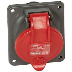 Prise fixe Hypra IP44 16A - 380V~ à 415V~ - 3P+T - plastique|Legrand-LEG052223