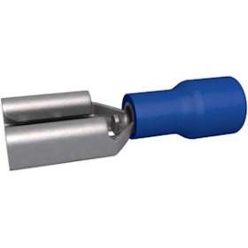 Clip pré-isolé femelle 1.5-2.5 mm² bleu pour clip mâle 6.3 x 0.8 mm (x 100)|Bizline-BIZ235010