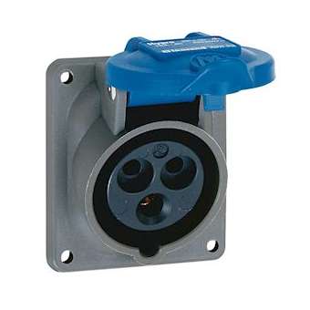 Prise fixe Hypra IP44 16A - 200V~ à 250V~ - 2P+T - plastique|Legrand-LEG052022