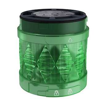 Harmony XVU - élément lumineux D60 - DEL - fixe - 24VDC - vert|Schneider Electric-SCHXVUC23