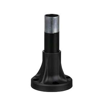 Harmony XVB - tube support+pied de fixation L80mm - aluminium noir|Schneider Electric-SCHXVBZ02