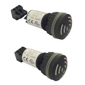 Buzzer électronique 60dB - Série 107 - Son continu - 12-24VAC/DC - Mont encastré|-WRM10700070