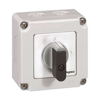 Commutateur cames interrupteur marche/arrêt PR12 - 2P 2 contacts boîtier 76x76mm|Legrand-LEG027711