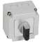 Commutateur à cames 3 directions position arrêt PR12 1P 3 contacts -76x76mm