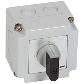 Commutateur à cames 3 directions position arrêt PR12 1P 3 contacts -76x76mm|Legrand-LEG027767