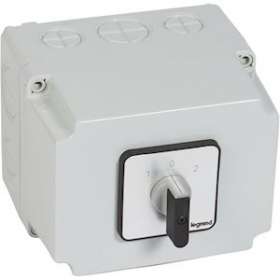Commutateur à cames inverseur - arrêt 45DEG PR63 4P 8 contacts - boîtier 135x70m|Legrand-LEG027753