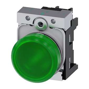 VOYANT LUMINEUX, VERT|Siemens Industries et Infrastructures-SIE3SU1152-6AA40-1AA0