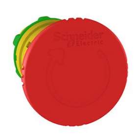 Harmony XB5 - tête bouton arrêt urgence - D40 - pousser tourn - rouge|Schneider Electric-SCHZB5AS844