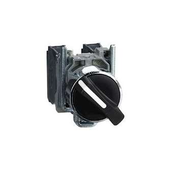 Harmony XB4 - bouton tournant manette - D22 - 2 pos fix - noir - 1O+1F - vis ét|Schneider Electric-SCHXB4BD25