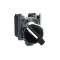 Harmony XB4 - bouton tournant manette - D22 - 2 pos fix - noir - 1O+1F - vis ét