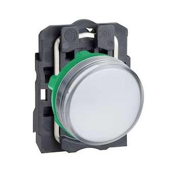 Harmony XB5 - voyant lumineux DEL - D22 - blanc - 230V - vis étrier|Schneider Electric-SCHXB5AVM1