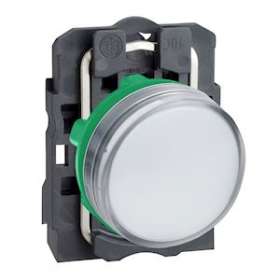 Harmony XB5 - voyant lumineux DEL - D22 - blanc - 230V - vis étrier|Schneider Electric-SCHXB5AVM1