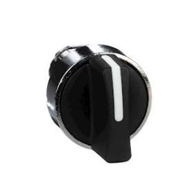 Harmony XB4 - tête bouton tournant à manette - D22 - 3 pos rap au C - noir|Schneider Electric-SCHZB4BD5