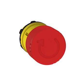 Harmony tête de arrêt d'urgence D 30 - tourner pour déverrouiller - D22 - roug|Schneider Electric-SCHZB5AS834