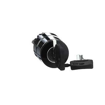 Harmony XB4 - tête bouton tournant à clé 455 - D22 - 2 pos fix - retr G|Schneider Electric-SCHZB4BG2