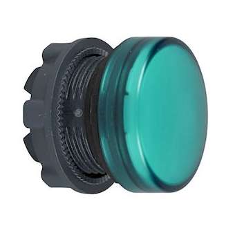 Harmony XB5 - tête voyant lumineux DEL - D22 - lisse - vert|Schneider Electric-SCHZB5AV033