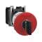 Harmony XB4 - bouton arrêt urgence - D40 - à clé 455 - rouge - 1O+1F - vis