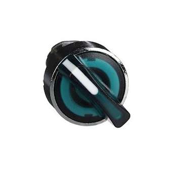 Harmony XB4 - tête bouton à manette lumineux - D22 - 2 pos fix - vert|Schneider Electric-SCHZB4BK1233
