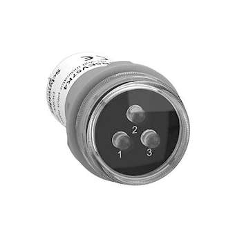 Harmony XB5 - Voyant de présence 3 phases - LED - rouge vert jaune - 400VAC|Schneider Electric-SCHXB5EV57K4