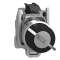 Harmony XB4 - bouton à clé 455 - D22 - 2 pos fix - retr GD - 1F - vis étrier