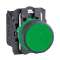 Harmony XB5 - bouton poussoir à impulsion - D22 - vert - 1F - vis étrier|Schneider Electric-SCHXB5AA31
