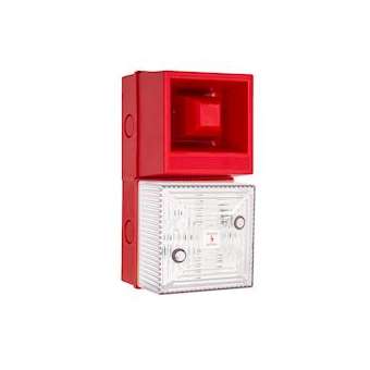 YL40/DL/C/RN/WR - COMBINE SIRENE/FLASH 24VCC TRANSP 12LED 108dB IP65|-MKM245185
