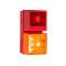 YL40/DL/A/RN/WR - COMBINE SIRENE/FLASH 24VCC ORANGE 12LED 108dB IP65|-MKM245180