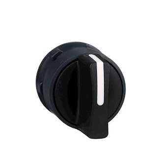 Harmony XB5 - tête bouton tournant à manette - D22 - 2 posit fixes - noir|Schneider Electric-SCHZB5AD2