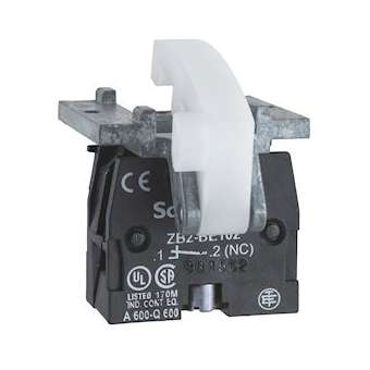 Harmony - bloc de contact à rappel - 1O - montage en bout|Schneider Electric-SCHXACS102