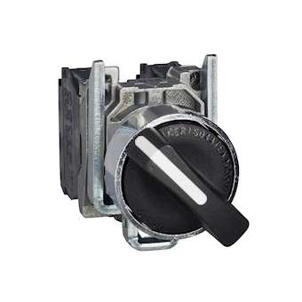 Harmony XB4 - bouton tournant à manette Atx - D22 - 3 pos fix - noir - 2F - vis|Schneider Electric-SCHXB4BD33EX