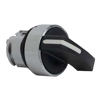 Harmony XB4 - tête bouton tournant à crosse - D22 - 2 pos fix - noir|Schneider Electric-SCHZB4BJ2