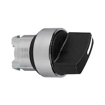 Harmony XB4 - tête bouton tournant à manette - D22 - 2 pos à rap. - noir|Schneider Electric-SCHZB4BD4