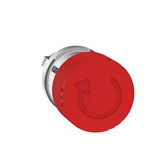 Harmony XB4 - tête bouton arrêt urgence - D30 - pousser tourner - rouge|Schneider Electric-SCHZB4BS834