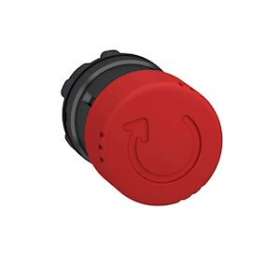 Harmony XB4 - tête bouton arrêt urgence - D30 - pousser tourner - rouge|Schneider Electric-SCHZB4BS8347